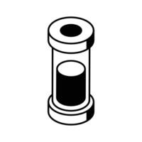 A modern isometric icon showing medical test sample... vector
