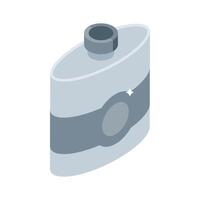 Ready to use isometric style icon of liquor flask vector