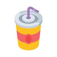 Get a glimpse of this isometric juice container icon vector