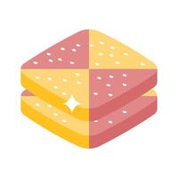 Ready to use isometric style icon of bakery biscuits vector