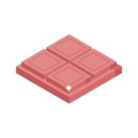 Have a look at this isometric chocolate bar icon vector