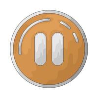 Gaming pause button vector