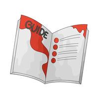 guide book illustration vector
