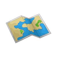 Illustration of travel map vector