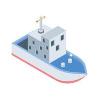 Get a glimpse of this isometric cruise ship vector