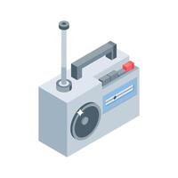 Get a glimpse of this isometric icon of radio set vector