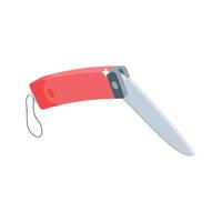 A customizable isometric style icon of camping knife tool vector