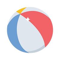 Check out this isometric icon of beach ball bounce vector