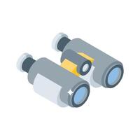Grab this isometric icon of travel binoculars, easy to edit vector