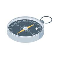 Well designed isometric style icon of navigation compass vector