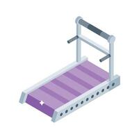 Get a glimpse of this isometric treadmill machine vector