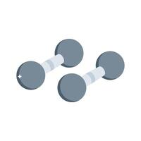 Get this isometric style icon of gym dumbbells set vector