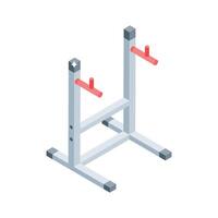 Check out this isometric icon of stable fitness frame vector