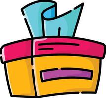 Made in UK Hygiene starts with a clean tissue box ready to use icon. vector
