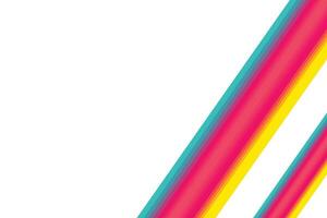 Modern Abstract Color Twist on White with Vivid Ribbon Effect vector