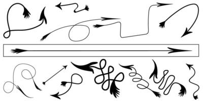 Arrow brush for use in any direction. Controlled object brush vector