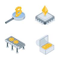 Look at this premium set of data backup technology isometric style icons. vector