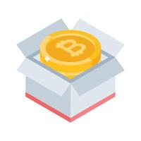Take a look at this isometric icon of money package vector