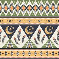 Tribal striped seamless pattern. Aztec geometric background, used in textile design, web design for making of clothes, accessories, decorative paper, wrapping, backpacks, etc. vector