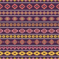 Tribal striped seamless pattern. Aztec colorful geometric background. Can be used in textile design, web design for making of clothes, accessories, decorative paper, wrapping, backpacks vector