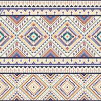 Tribal striped seamless pattern. Aztec geometric soft background. Can be used in textile design, web design for making of clothes, accessories, backpacks, etc. vector