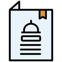 Menu icon, Flat Design Style Icon, Hotel Icon vector