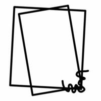 Fun and Simple Doodle Border vector
