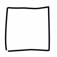 Thick Line Hand Drawn Frame vector