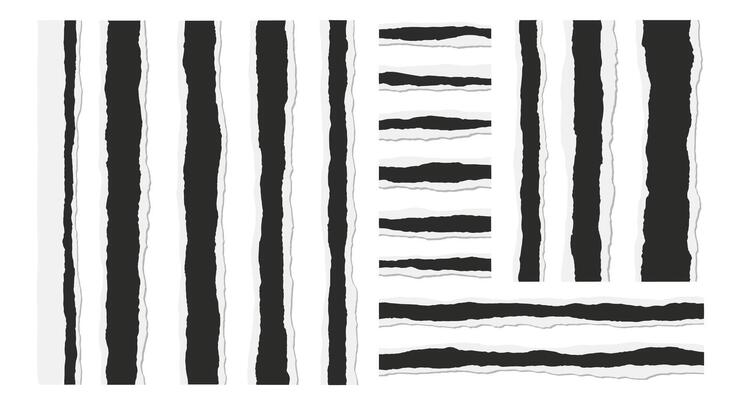 Analysis of Periodic Vertical Stripe Patterns and Related Horizontal Line Segmentations Study