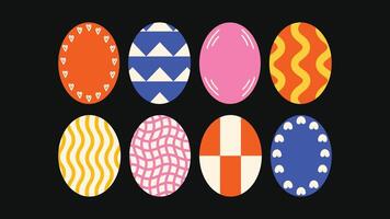 Circular design with flowing curved lines. Bright and rhythmic, perfect for posters, badges, or attention-grabbing graphics. vector