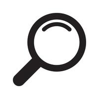 Magnifying glass icon, magnifier icon. Loupe simple icon. vector