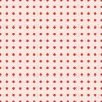 Retro Coral Polka Dot Pattern on Pale Pink Background, Seamless and Repeating vector