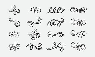 Ornate frame elements. Vintage and filigree decoration. Ornament frames and scroll swirls element. Filigree divider vector