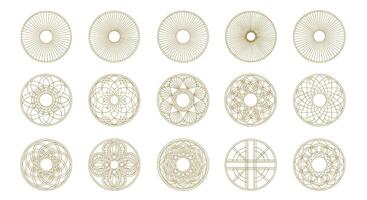 Variety of Geometric Pattern Illustrations and Designs Featuring an Array of Shapes vector