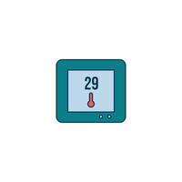 Smart Home Temperature Display vector