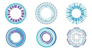 Abstract Rings of Technology The Digital Concept for Background Backdrop Wallpaper Design vector
