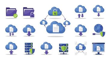 Navigating the Digital Frontier A Comprehensive Guide to Cloud Computing Solutions Today vector
