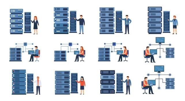 Understanding Server Infrastructure A Comprehensive Guide to Managing and Optimizing Your Network vector