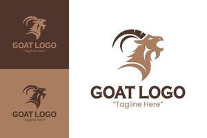 Sleek Goat Logo Design for Custom Business Branding with Modern Appeal vector
