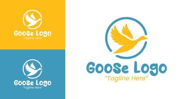 Unique Goose Logo with Elegant Design for Professional Branding vector