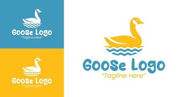 Stylish Goose Logo Design with Minimalist Features for Brand Identity vector