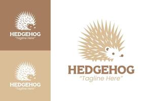 Distinctive Hedgehog Logo Design with Cute Features for Branding vector