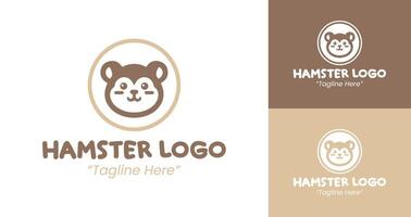Modern Hamster Logo Design with Cute and Playful Appeal for Branding vector