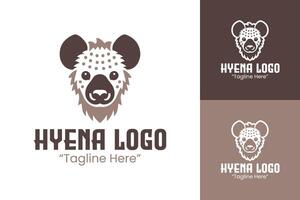 Unique Hyena Logo Design with Artistic Features for Branding and Marketing vector