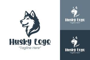Powerful and Unique Husky Logo for Pet Branding and Business Identity vector