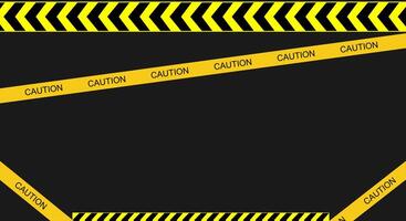 abstract construction background illustration with police lines landscape shape. background design vector