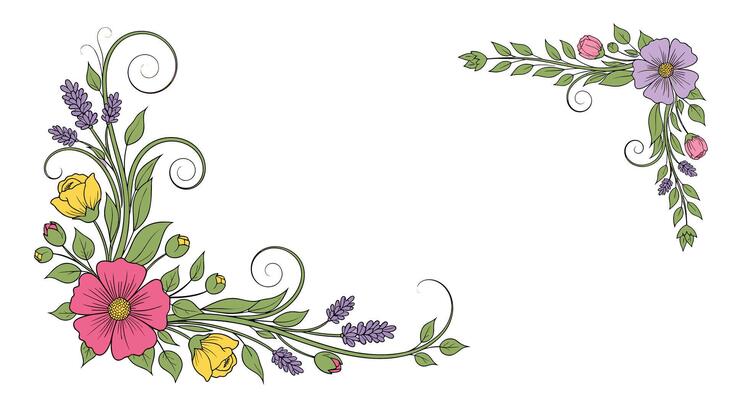Floral Arrangement with Colorful Blooms Decorative Floral Design for Arts and Craft