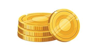 The Golden Age of Currency Coins Piled Up Representing Wealth and Financial Growth vector