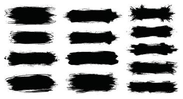 A Variety of Grunge Brush Strokes for Backgrounds and Graphic Design Projects Use vector