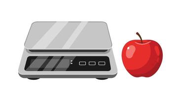 The Art of Weighting Apples Exploring the Principles of Measurement and Precision vector